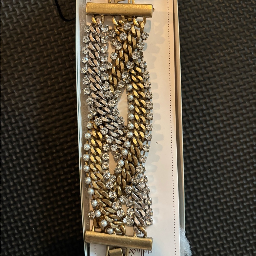 Stella & Dot Chain Braided Bracelet